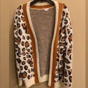 Cozy cheetah cardigan